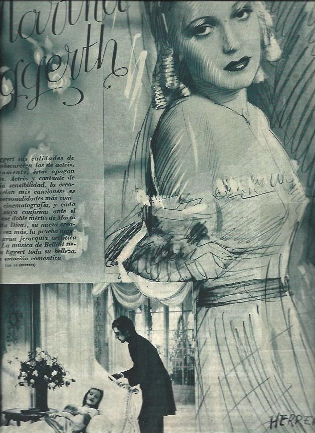 LAMINA 30755: Martha Eggerth, por Herreros