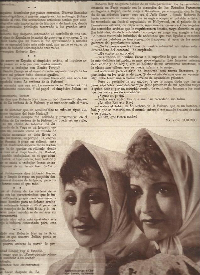 LAMINA 30758: Raquel Rodrigo y Charito Leonis en La verbena de la Paloma