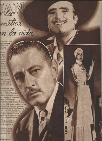 LAMINA 30711: Douglas Fairbanks y Greta Garbo