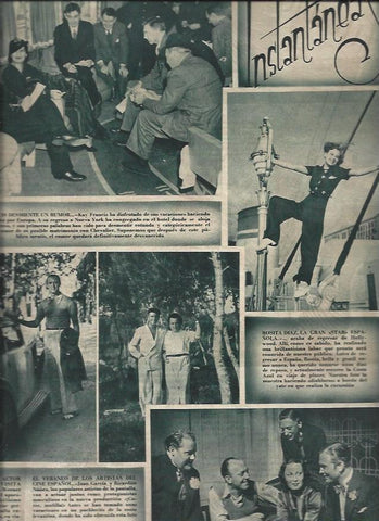LAMINA 30722: Noticias de Hollywood de septiembre de 1935