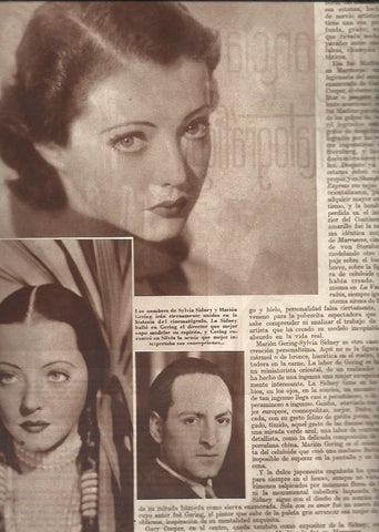 LAMINA 30652: Sylvia Sidney y Marion Gering
