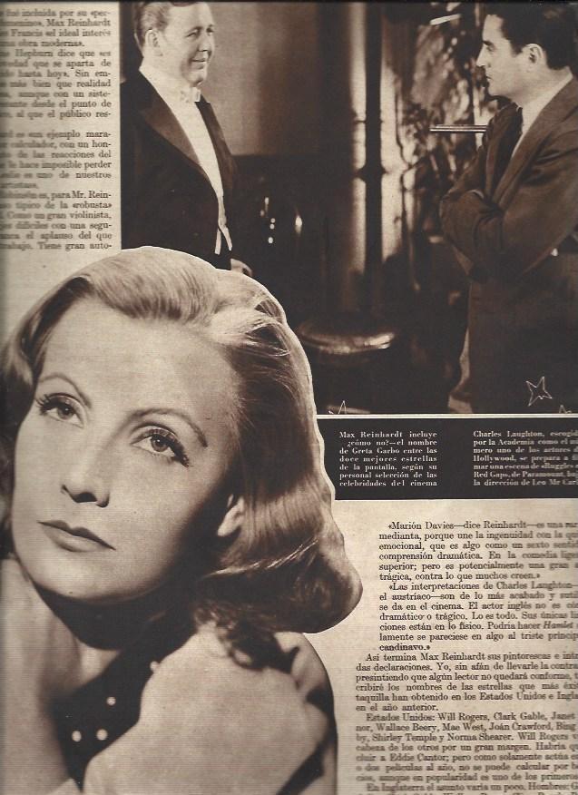LAMINA 30577: Greta Garbo y Charles Laughton