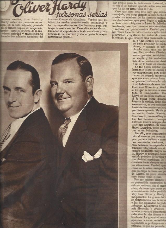 LAMINA 30589: Stan Laurel y Oliver Hardy