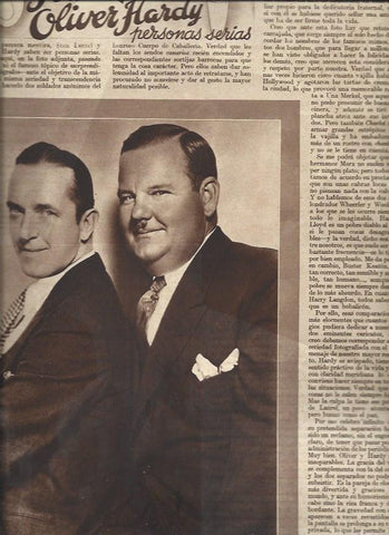 LAMINA 30589: Stan Laurel y Oliver Hardy