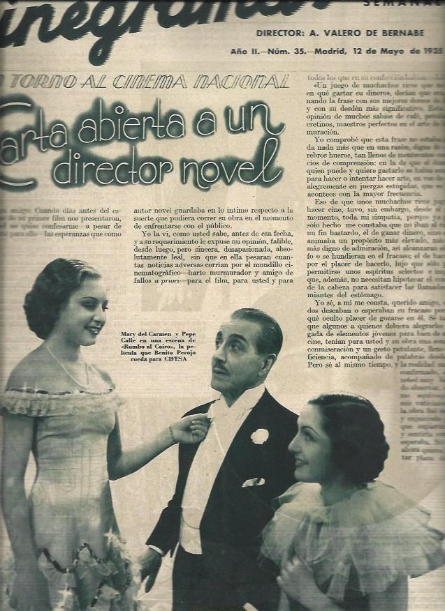 LAMINA 30569: Mary del Carmen y Pepe Calle en Rumbo al Cairo