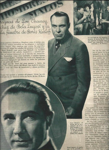 LAMINA 30628: Lou Chaney y Bela Lugossi
