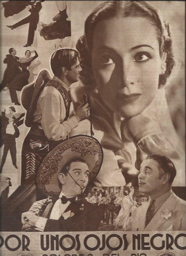 LAMINA 30631: Publicidad de Por unos ojos negros , de Dolores del Rio