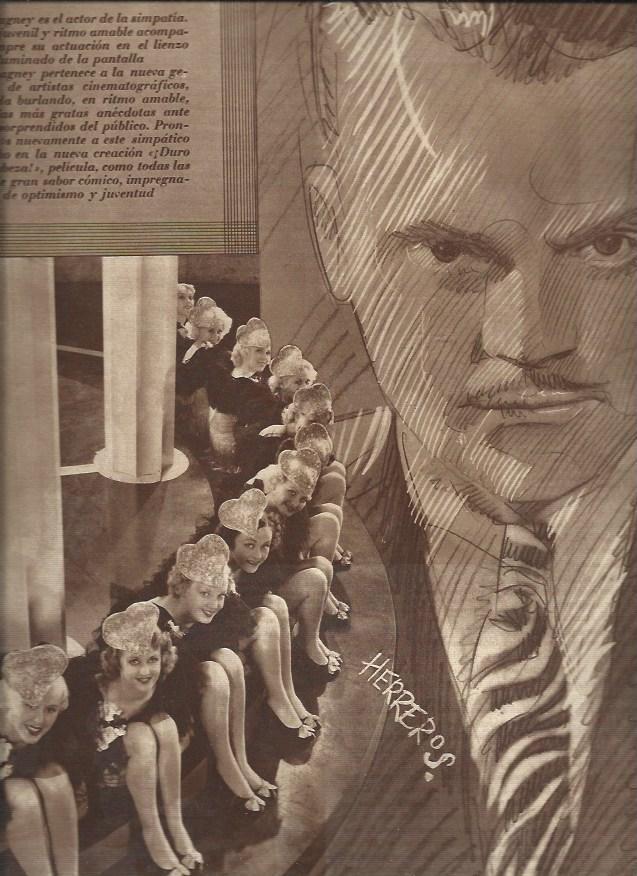 LAMINA 30633: James Cagney, por Herreros