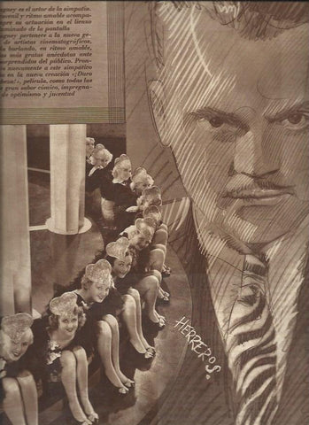 LAMINA 30633: James Cagney, por Herreros
