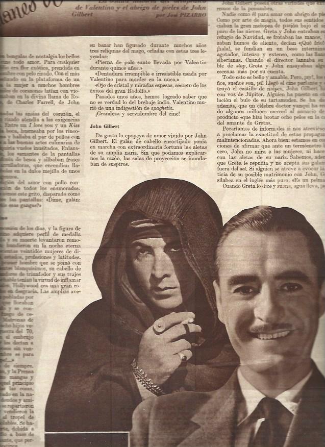 LAMINA 30643: Rodolfo Valentino y John Gilbert