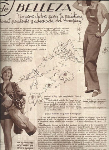 LAMINA 30644: Ann Darling y modelo de la Warner Bros