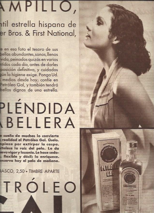 LAMINA 30648: Publicidad de Petroleo Gal con Anita Campillo