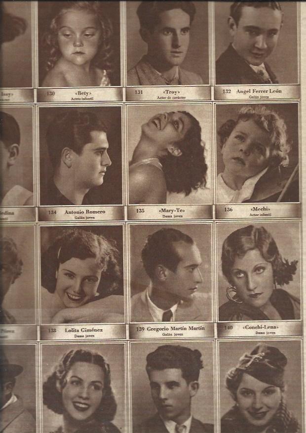 LAMINA 30640: Concurso de fotogenia, numeros 129 al 144