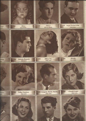 LAMINA 30640: Concurso de fotogenia, numeros 129 al 144