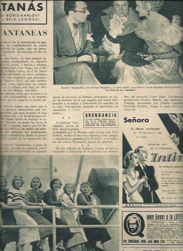 LAMINA 30606: Escena de La feria de las vanidades 