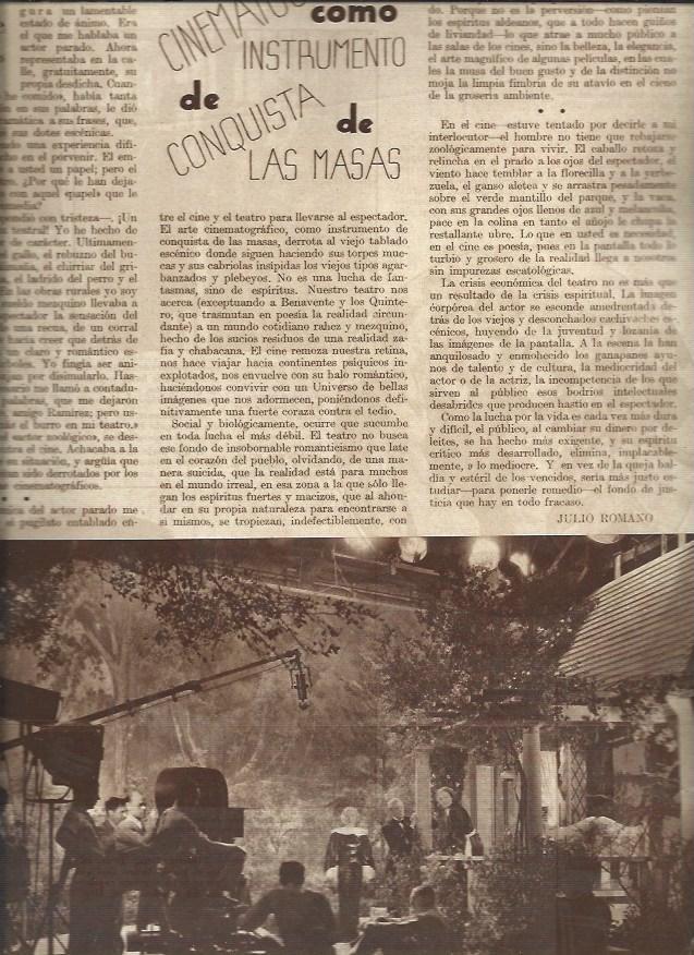 LAMINA 30625: Rodaje de pelicula