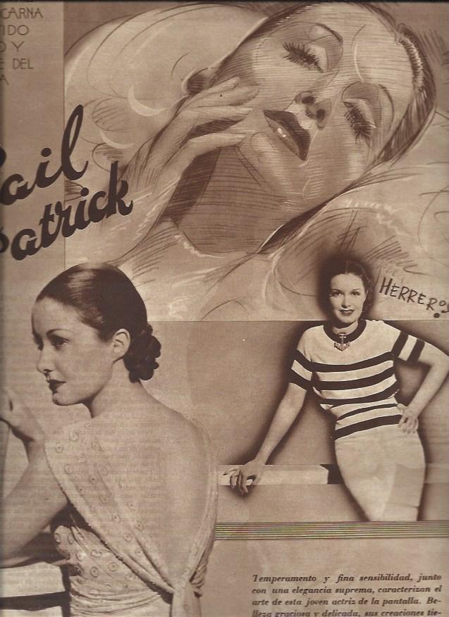 LAMINA 30616: Gail Patrick, por Herreros