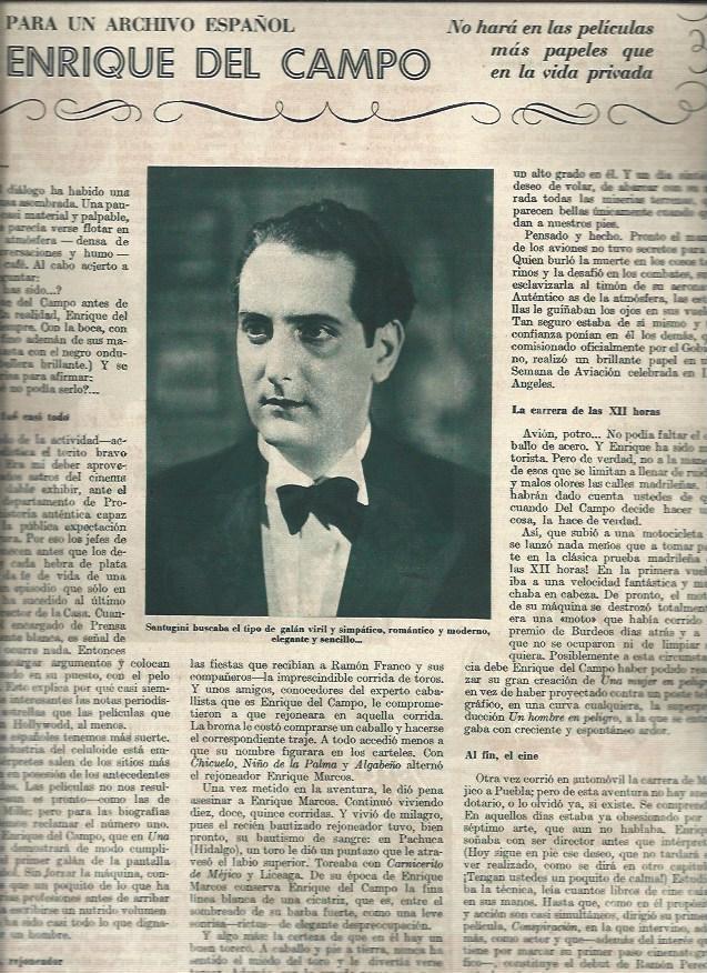 LAMINA 30907: Enrique del Campo
