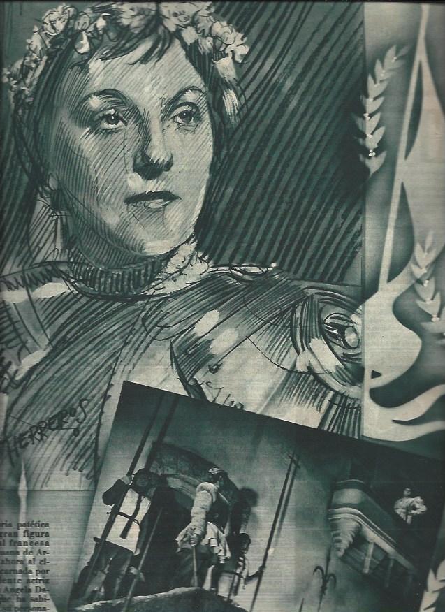 LAMINA 30908: Juana de Arco, por Herreros