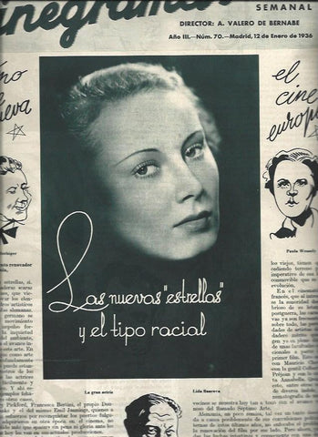 LAMINA 30913: Lida Baarova