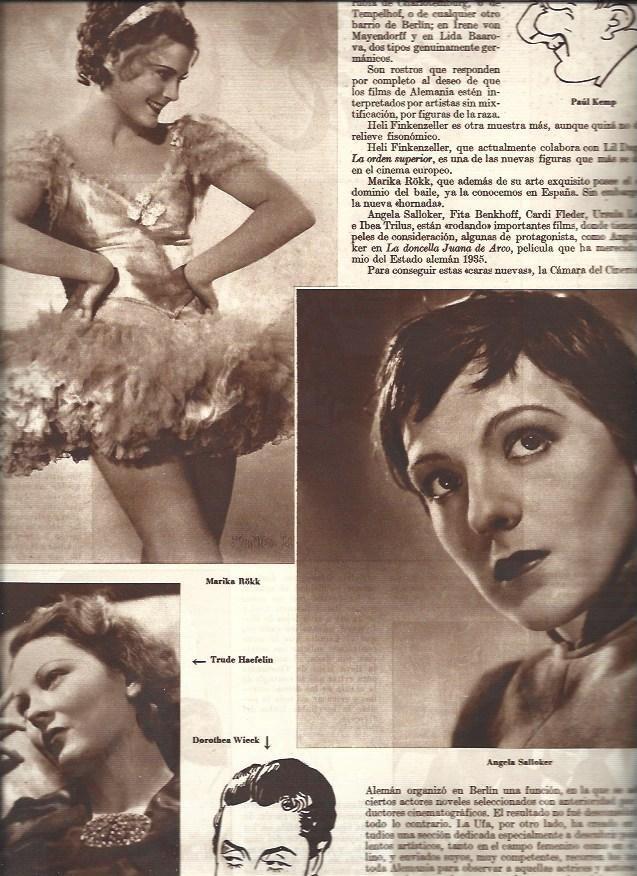 LAMINA 30914: Marika Rukk, Trude Haefelin y Angela Salloker