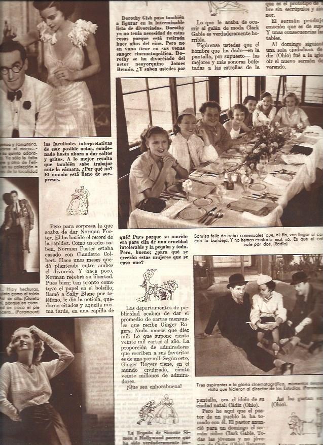 LAMINA 30915: Noticias de cine de enero de 1936