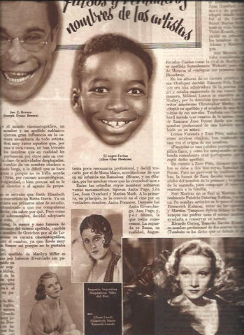 LAMINA 30920: Farina, Marlene Dietrich, Imperio Argentina y Elissa Landi