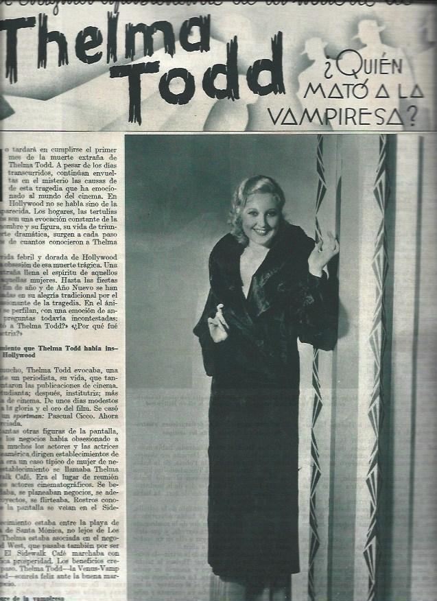 LAMINA 30922: Muerte de Thelma Todd