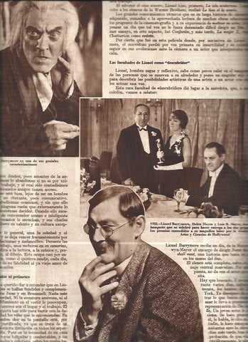 LAMINA 30925: Lionel Barrymore con Helen Hydes y Lui Mayer