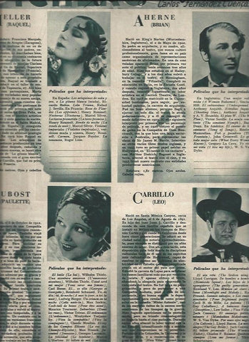 LAMINA 30902: Raquel Meller, Brian Aherne, Paulette Dubost y Leo Carrillo