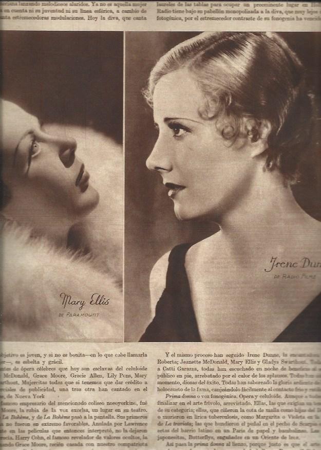LAMINA 30877: Mary Ellis e Irene Dunne