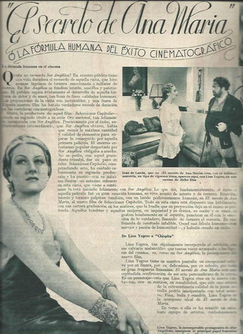 LAMINA 30887: Lina Yegros y Juan Landa en El secreto de Ana Maria