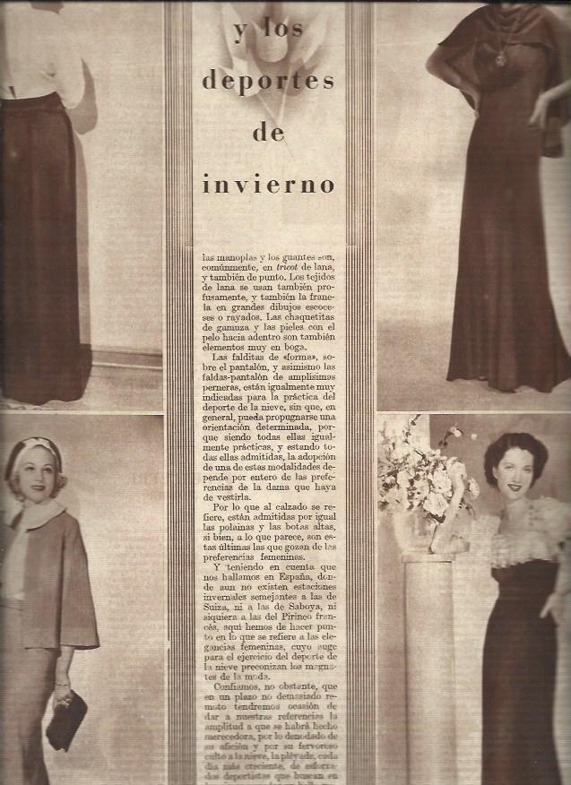 LAMINA 30890: Moda de invierno de 1935