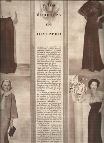 LAMINA 30890: Moda de invierno de 1935