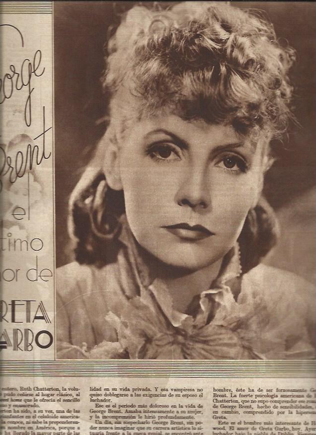 LAMINA 30894: Primer plano de Greta Garbo