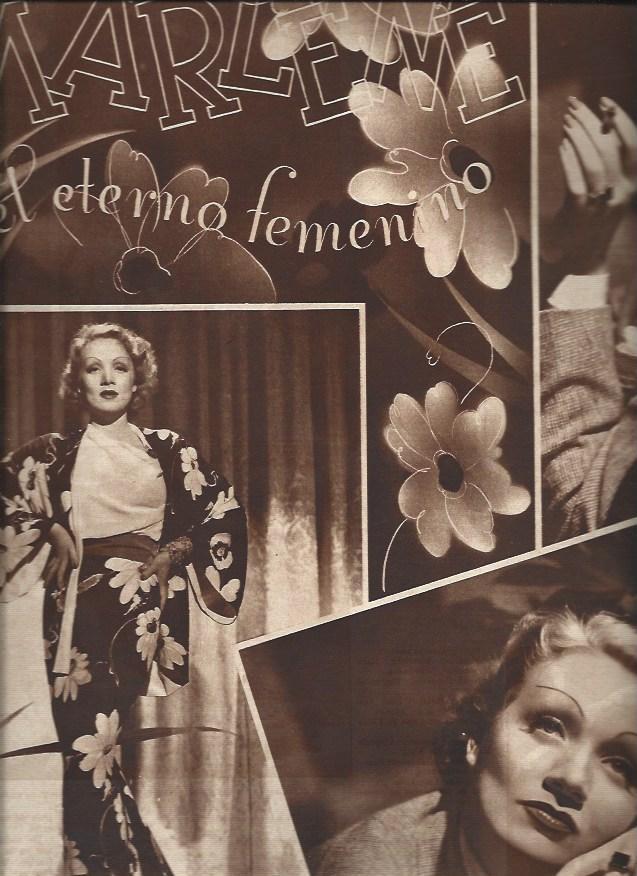 LAMINA 30895: Marlene Dietrich o el eterno femenino