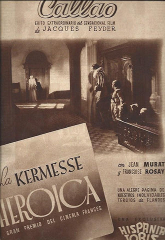 LAMINA 30961: Cartel de La Kermesse Heroique en el cine Callao