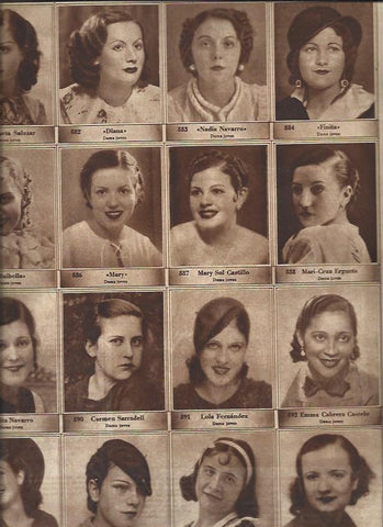 LAMINA 30965: Concurso de Fotogenia, del numero 881 al 897