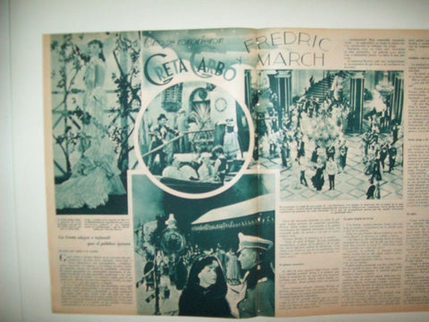 LAMINA 30976: Como se conocieron Greta Garbo y Frederic March