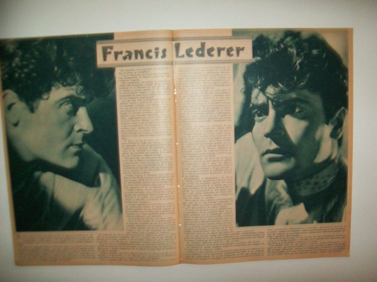 LAMINA 30977: Especial Francis Lederer