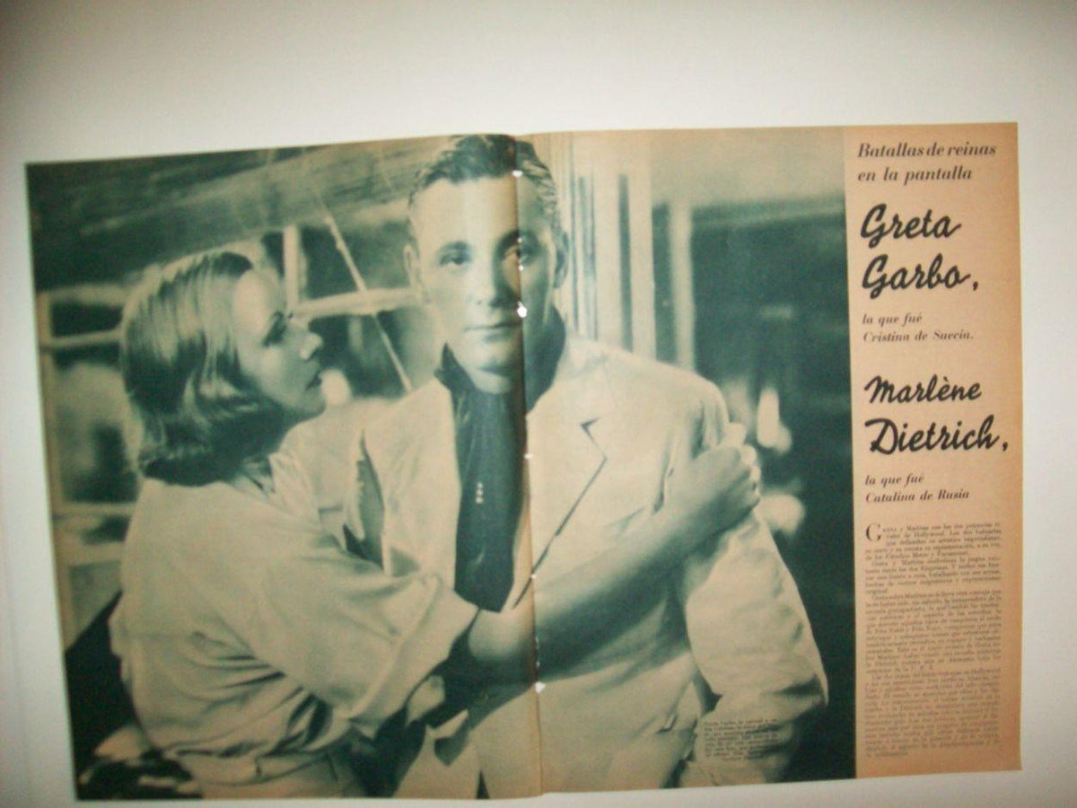 LAMINA 30979: Greta Garbo y Herbert Marshall en El velo pintado
