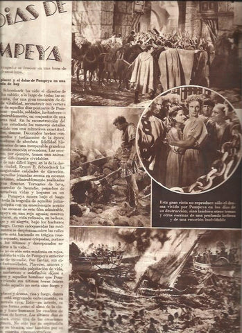 LAMINA 30930: Escenas de Los ultimos dias de Pompeya
