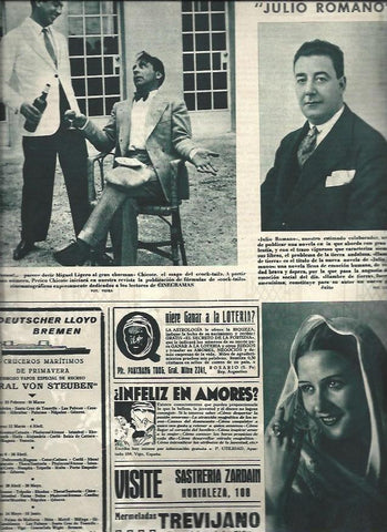LAMINA 30950: Miguel Ligero con Chicote y Estrellita Castro
