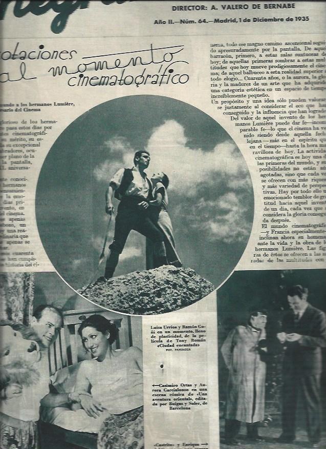 LAMINA 30801: Escenas de Una aventura oriental, Ciudad encantada y Una mujer en peligro