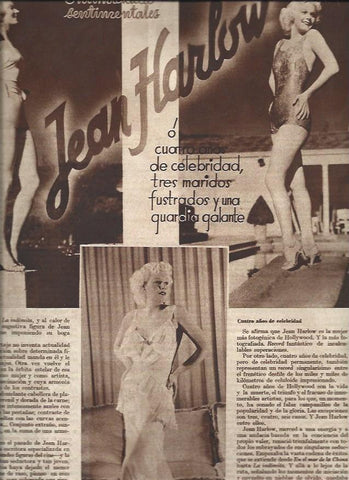 LAMINA 30803: Intimidades de Jean Harlow