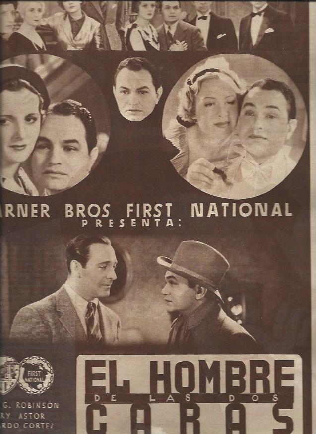 LAMINA 30804: Publicidad de El hombre de las dos caras