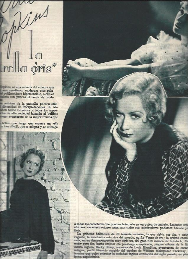 LAMINA 30774: Miriam Hopkins