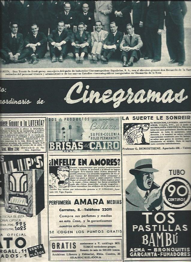 LAMINA 30783: Equipo directivo de los estudios de Chamartin