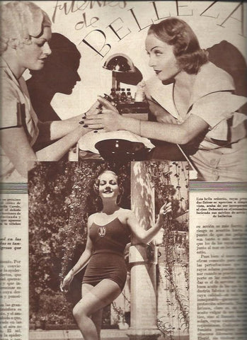 LAMINA 30856: Carole Lombard con Thelma Trambull