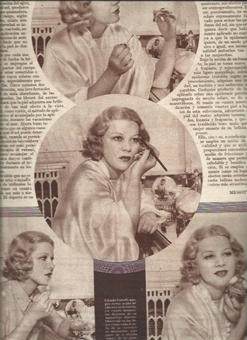 LAMINA 30857: Glenda Farrell maquillandose